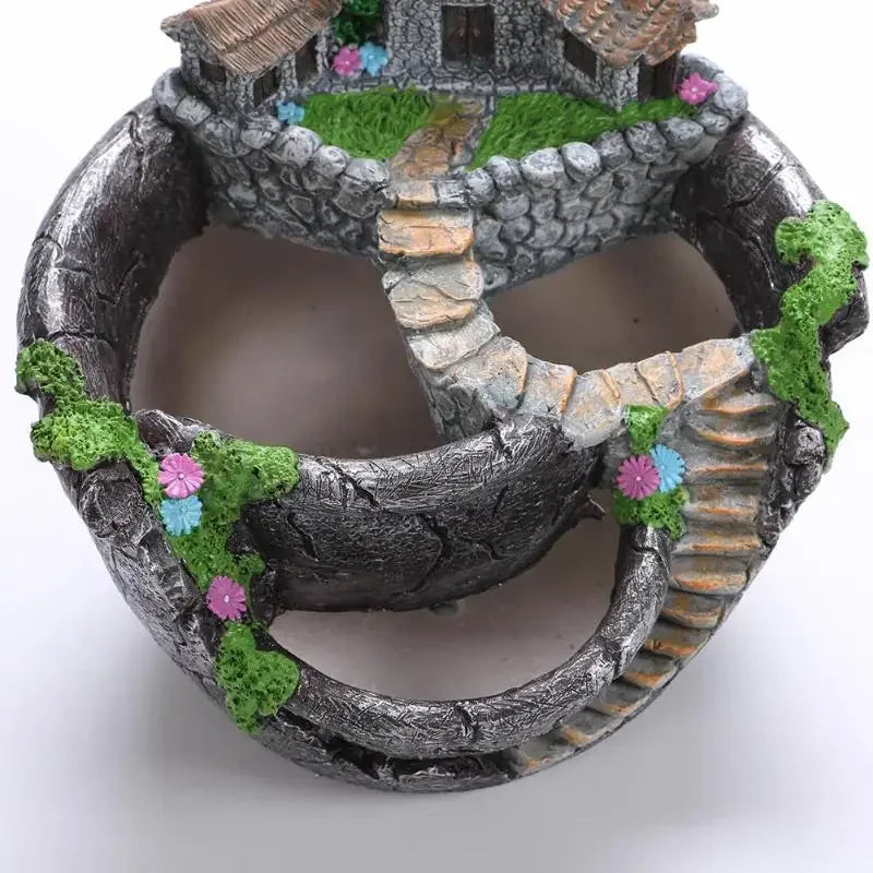 Maceta para plantas suculentas, maceta de resina, maceta de escritorio, soporte para maceta, decoración para el hogar y el jardín.