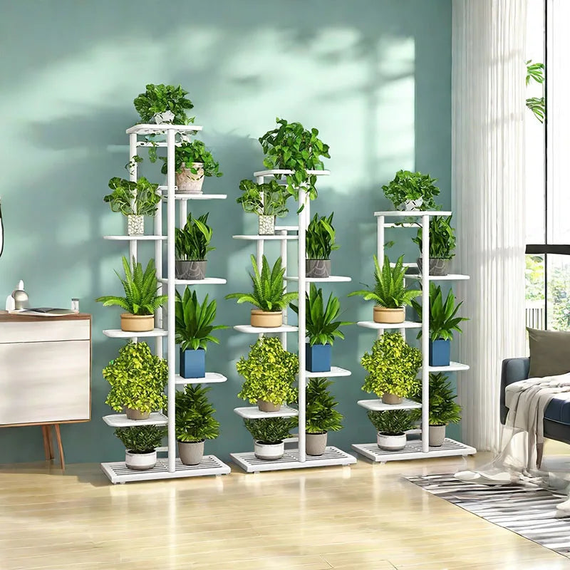 Soporte para plantas, soporte para flores, soporte para flores, organizador de macetas de hierro de 4/5/6 capas, soporte para plantas, estante de almacenamiento, organizador para macetas 