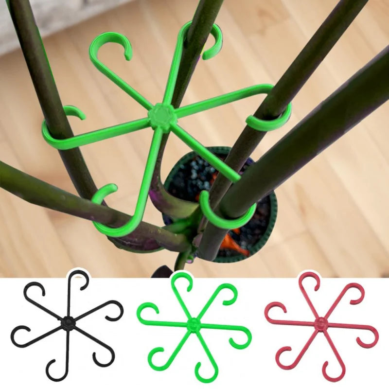 4 piezas de marco plegable reutilizable para tallos de plantas, herramientas de jardín, enrejado sin estacas, soporte para tallos de plantas, ramas de soporte, organizador de tallos 