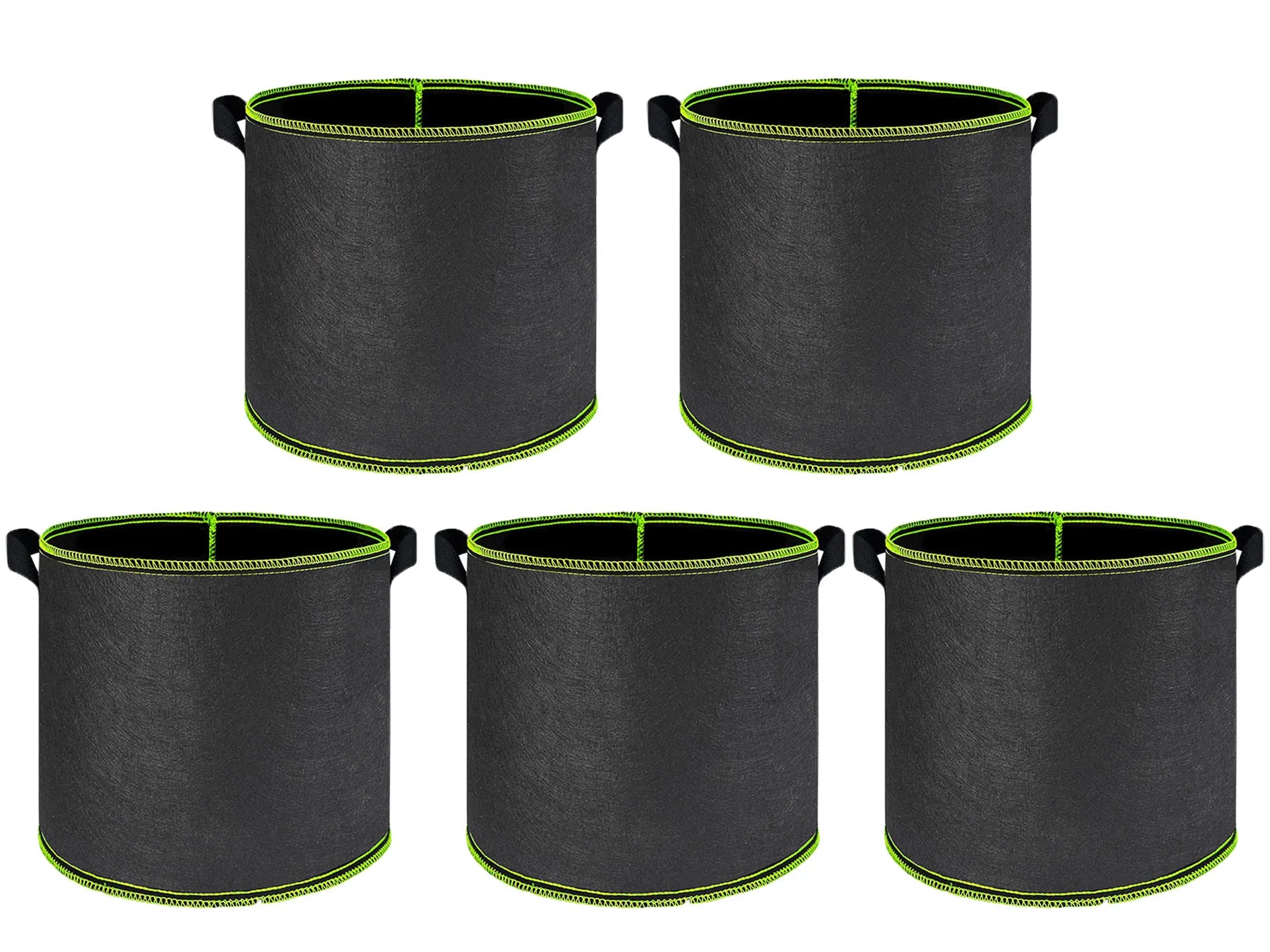Vegetable/Flower/Plant Grow Bags 2/3/5/7/10 Gallon Thickened Non-Woven Grow Bags Aeration Fabric Pots with Handles Flower Pot
