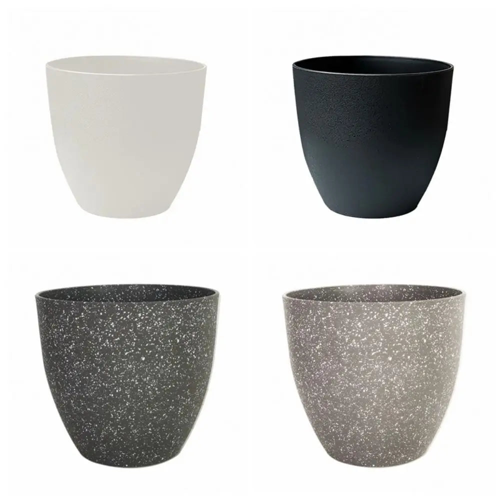 Macetas de imitación de piedra esmerilada para jardinería, flores, plantas verdes, estilo europeo, de plástico grueso y duradero.
